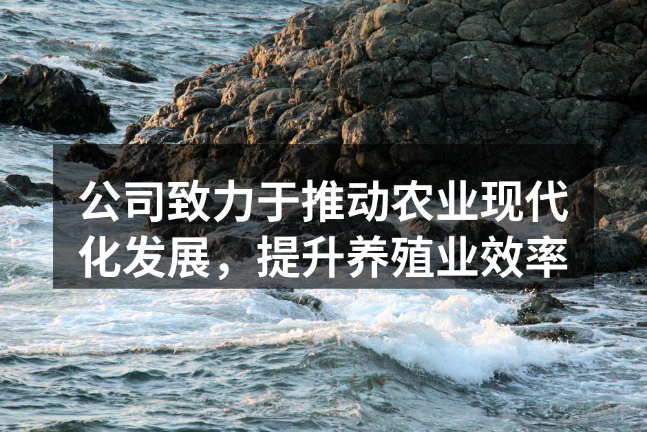 公司致力于推动农业现代化发展，提升养殖业效率